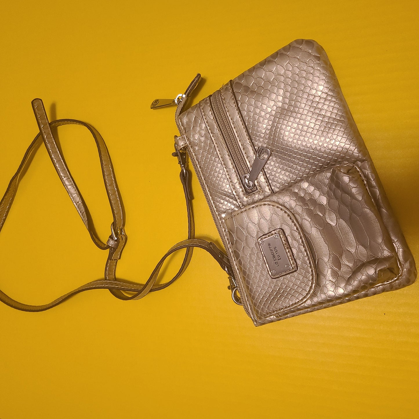 Bronze Snakeskin Purse